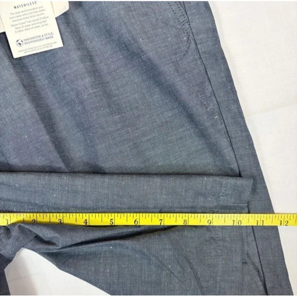 Dockers Perfect Shorts Classic Fit Cotton Twill Blue Gray Men’s 38 NWT